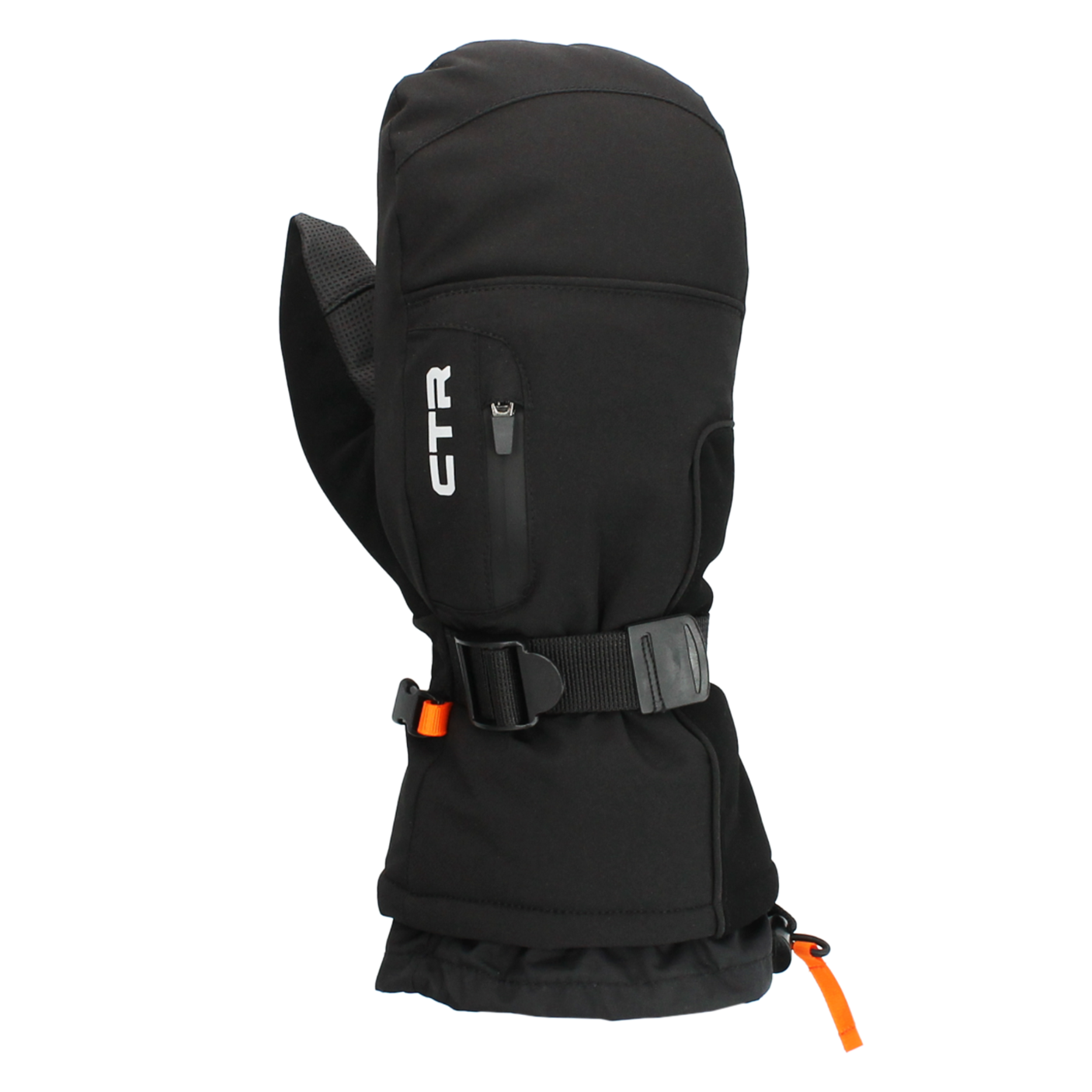 -Moufles de ski CTR Max avec fermeture éclair imperméable et pack chauffant-