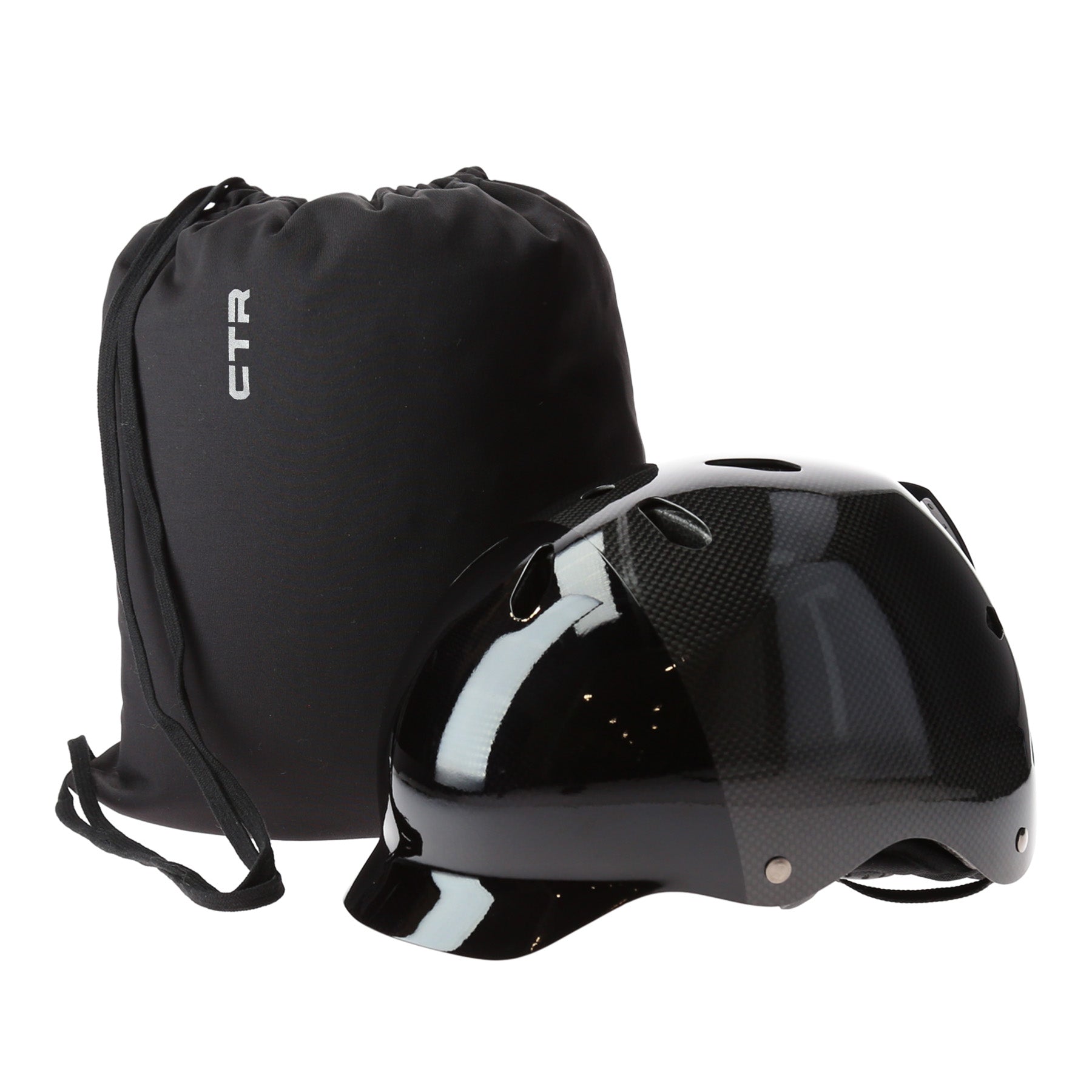 -CTR Helmet Bag with Dual Draw Cord and Straps-