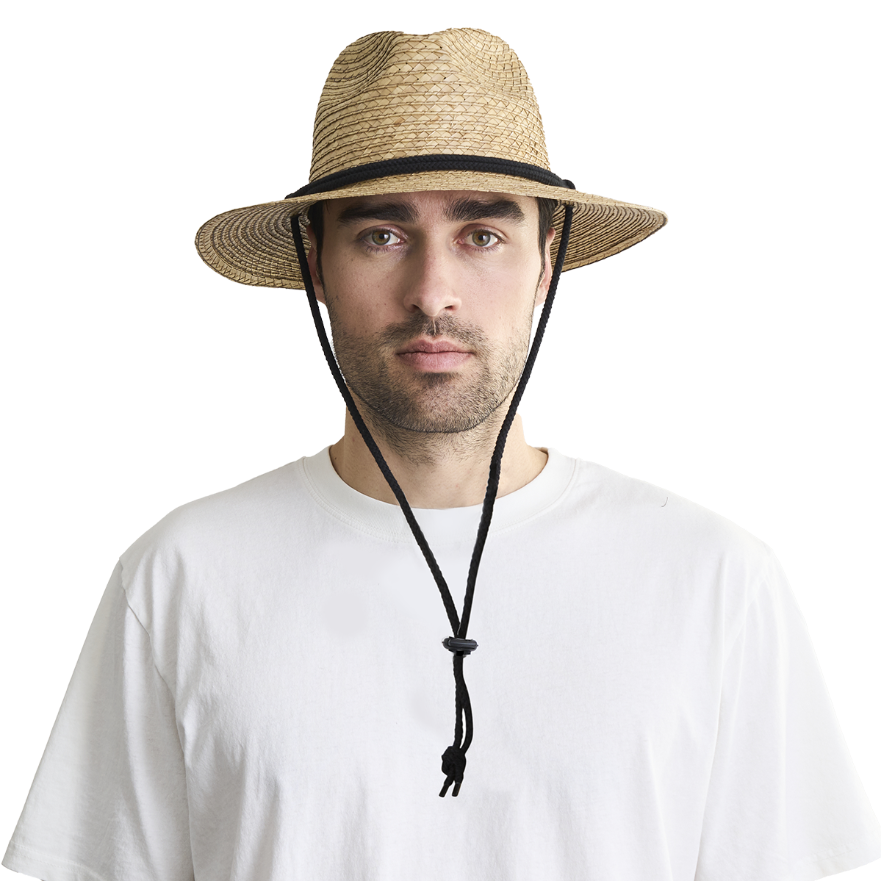 Chapeau de soleil en paille Wanderlust