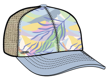 Wanderlust Ladies Tropical Trucker