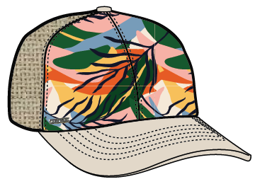 Wanderlust Ladies Tropical Trucker